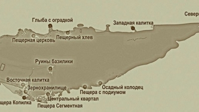 План крепости Эски-Кермен