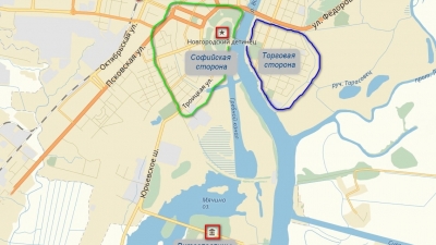 Карта Новгорода