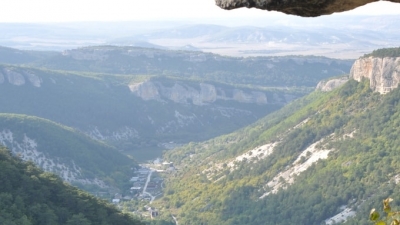Вид из пещеры Барабан-Коба