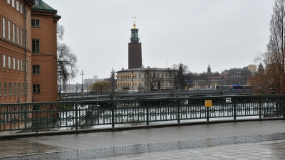 Башня городской ратуши, в котрой проходят приемы в честь вручения Нобелевской премии